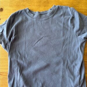 Hollister Charcoal Crew Neck Tee